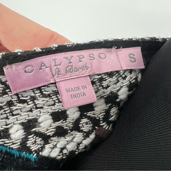 CALYPSO ST. BARTH - Tweed Embroidered Boho Tunic Size Small - Picture 8 of 15